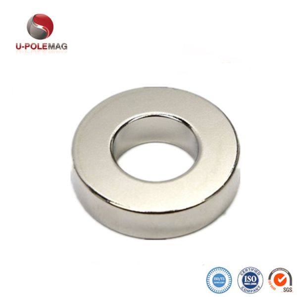 Ni-Cu-Ni Coating Grade N52 NdFeb Permanent Large Ring Neodymium Magnet for Industrial