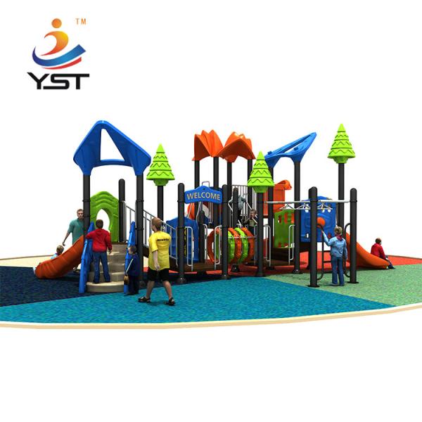 Facile d'installer la glissière de terrain de jeux de l'enfant en bas âge de plastique