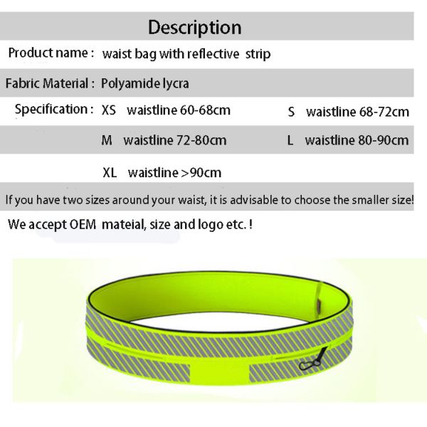 Fanny pack female portable sports small bag male outdoor belt night running equipment reflective waist