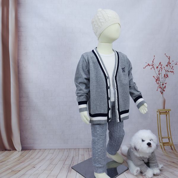 In stock wholesale baby sweater long sleeve jersey knitted toddler baby sweater cardigan