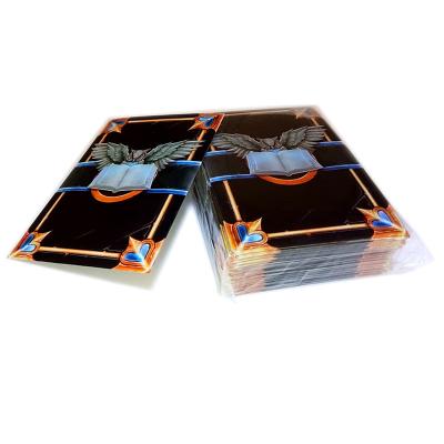 Manchas de cartão de jogo laminadas de PP protetor Manchas de cartão Yugioh personalizadas com tampa