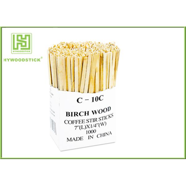 Long Smooth Wooden Coffee Stirrer Sticks Christmas Cocktail Stirrers Grade A 178MM