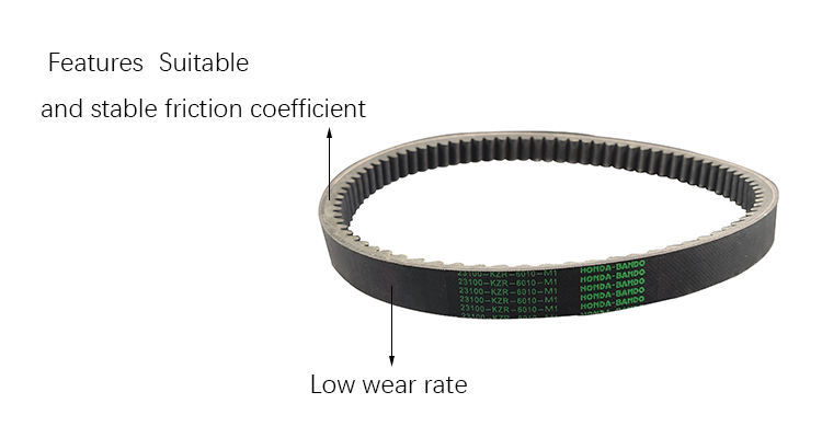 Специализированные OEM потребности в 23100-KZR-6010-M1 промышленный ATV Мотоциклет резиновый приводной ремень