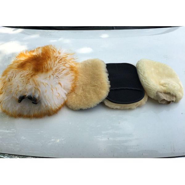 Неподдельный Миттен мытья шерстей стороны двойника перчатки мойки овчины для детализировать автомобиля