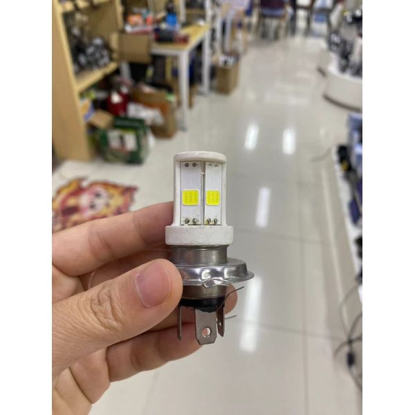 12v H4 H6 BA20D White Color Metal LED Motorbike Interior Bulb For Honda Suzuki