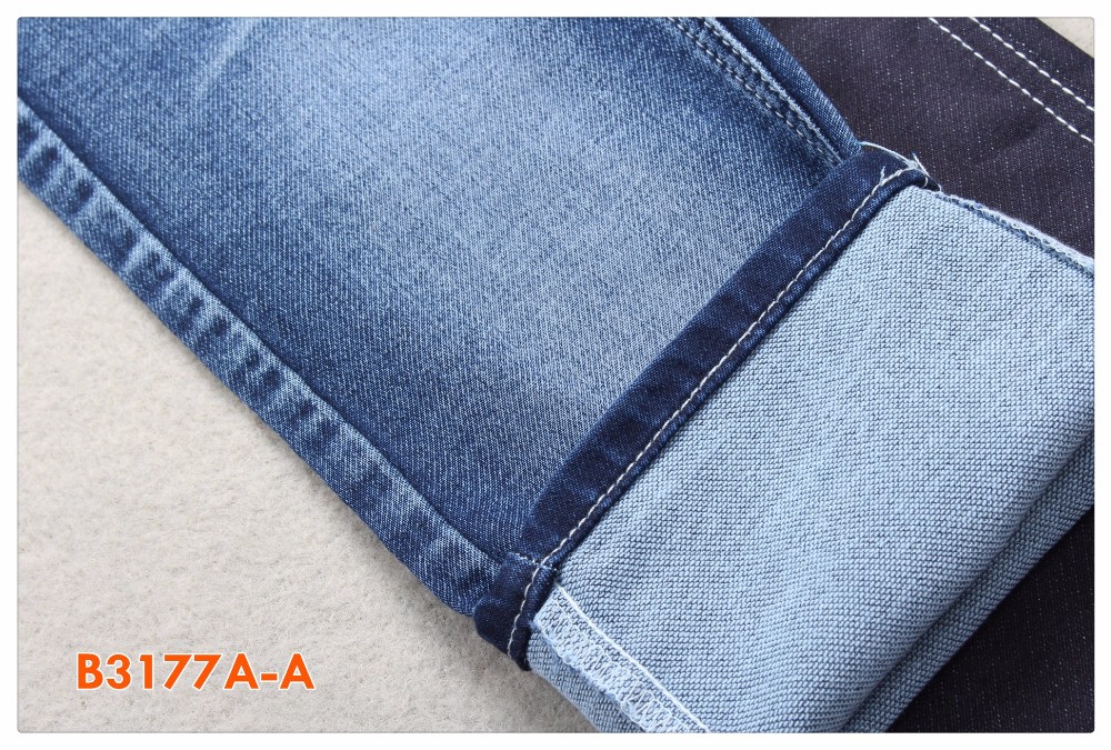 Spx Ctn 23 ткани 73 джинсовой ткани полиэстера хлопка Tr 9,5 Oz связанный фальшивкой Lycra поли 1
