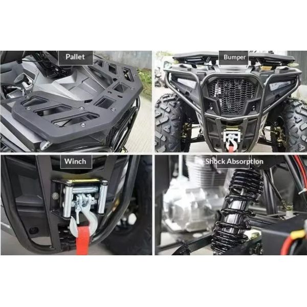 High Quality 400cc 4X4 Quad Bike Road Legal ATV Automatic Shaft Drive Equipped Differential Lock Electric Start Atvs with Wholesale Price