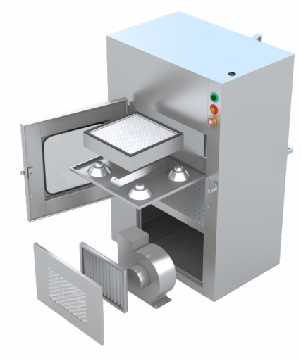 La caja de paso modificada para requisitos particulares del recinto limpio enarena el acero inoxidable ligero con el polvo cubierto