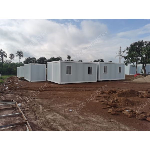 Prefabricated Modular Building Site Office Units 40ft Flat Pack Containers For Rapid Deployment