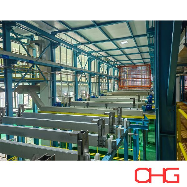 E Coating Line with Fully Automated Continuous Process for Anodizing and Electrophoretic Coating of Aluminum Components