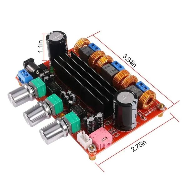 TPA3116D2 Audio Module Board 2.1 Channel Class D Power Amplifier for Audio Enhancement