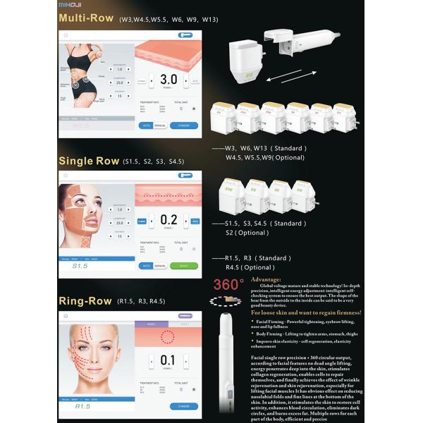 High Precision 12D Hifu Skin Tightening Machine For Facial And Body Beauty