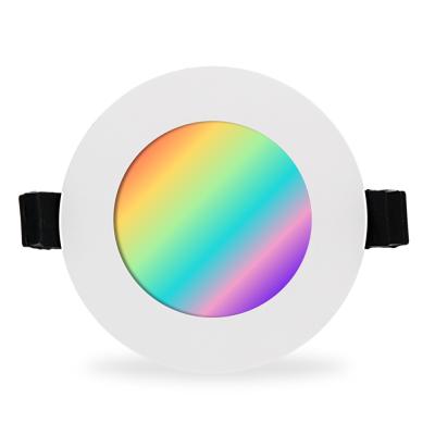 Épi à télécommande LED Downlight 10w 12W de l'APPLI RVB Rohs de téléphone de voix