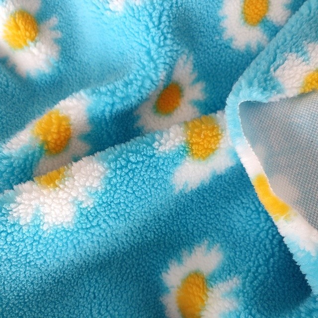 Солнцецвет 370gsm напечатал ватку Sherpa для сумки крышки софы Pillowslip