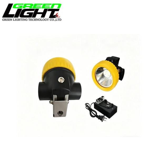 Cordless Mining Cap Lamp 5000Lux Rechargeable LED Miner Headlamp Lightweight IP68 Mining Helmet Light GLT-2