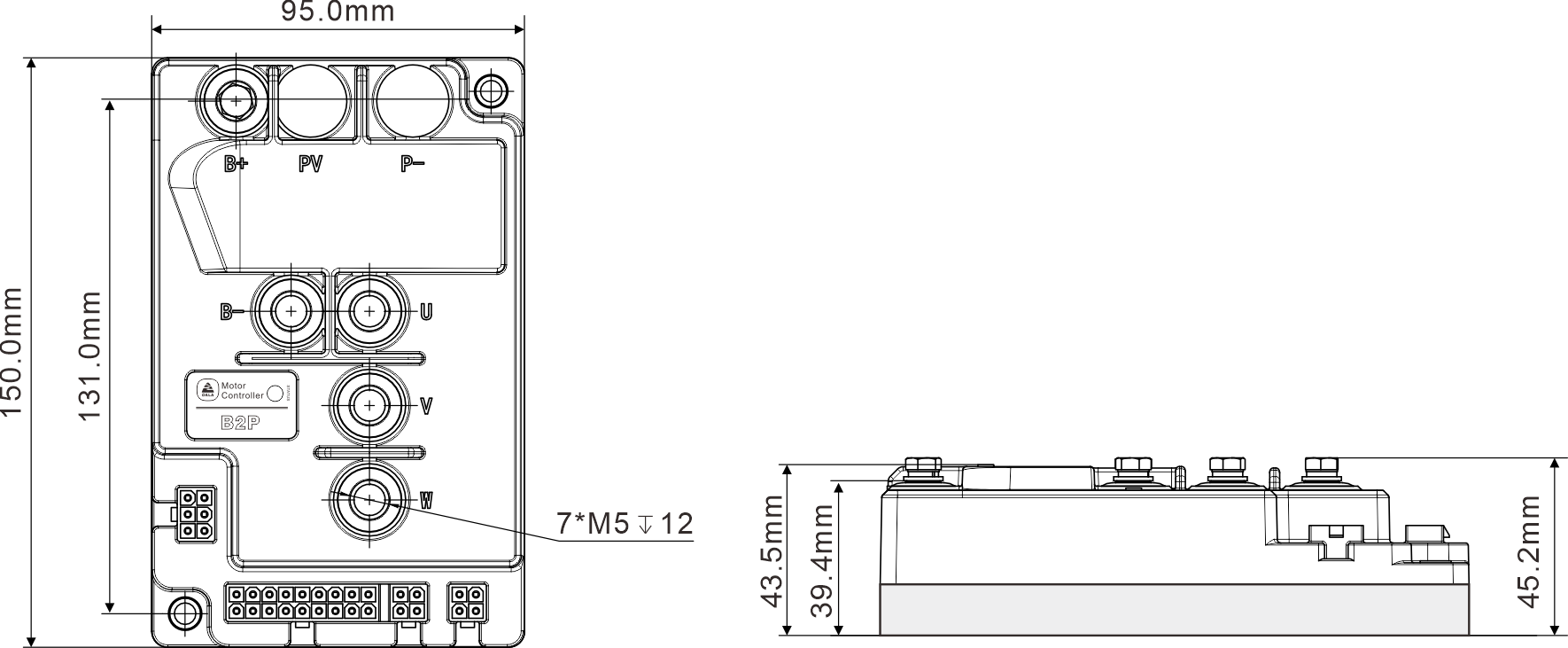 24V  36V 48V 120A 90A Bldc Motor Controller For Electric Vehicle Bldc Speed Controller