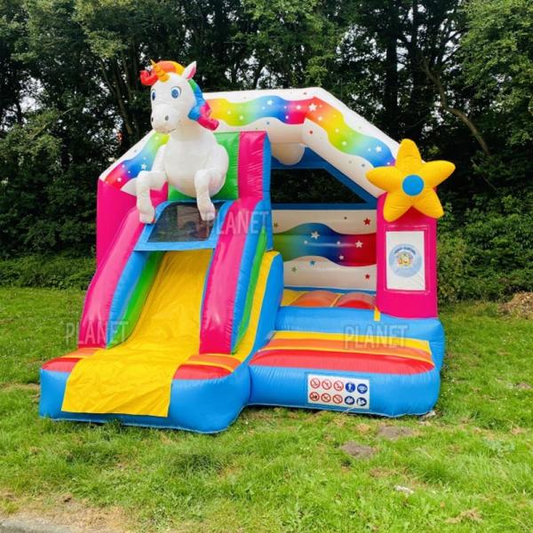 Outdoor PVC Unicorn Inflatable Bouncy Castle For Kids and Adults