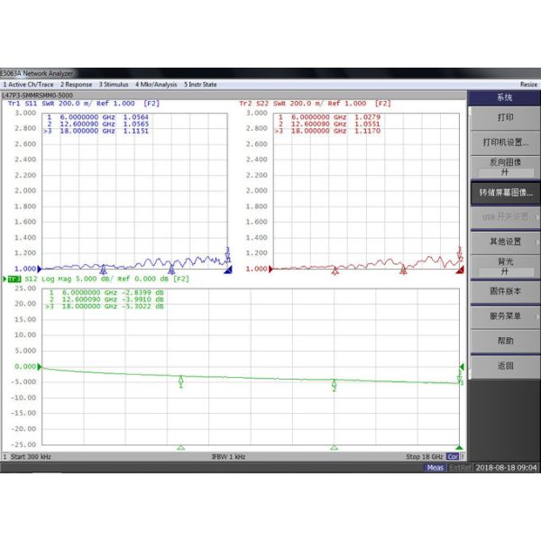 18GHz SMA N RF Microwave Coaxial test Cable assembly low loss stainless steel green L47P3-SMM0SMM0-XXX