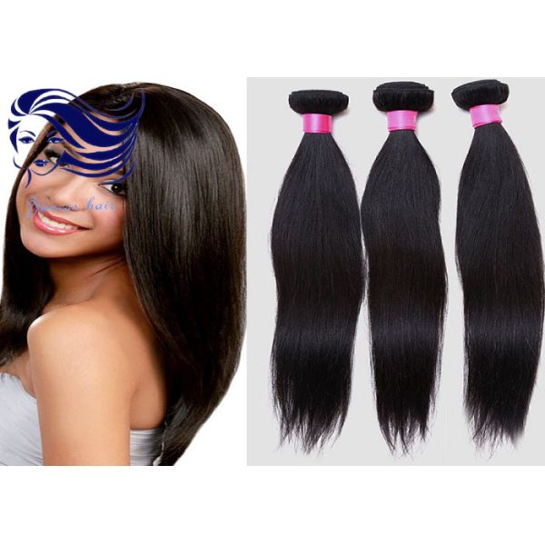 7A 10 Inch Virgin Peruvian Hair Extensions for Black Women Silk Straight