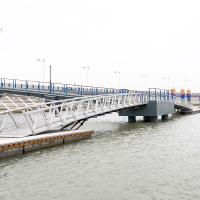 Pont mobile d'approche de passerelles de PVC de structure en aluminium marine d'alliage d'aluminium