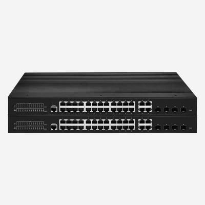 24 RJ45 Ports Layer 2+ Ethernet Switch With 4G SFP And 1 Console Support ACL QoS