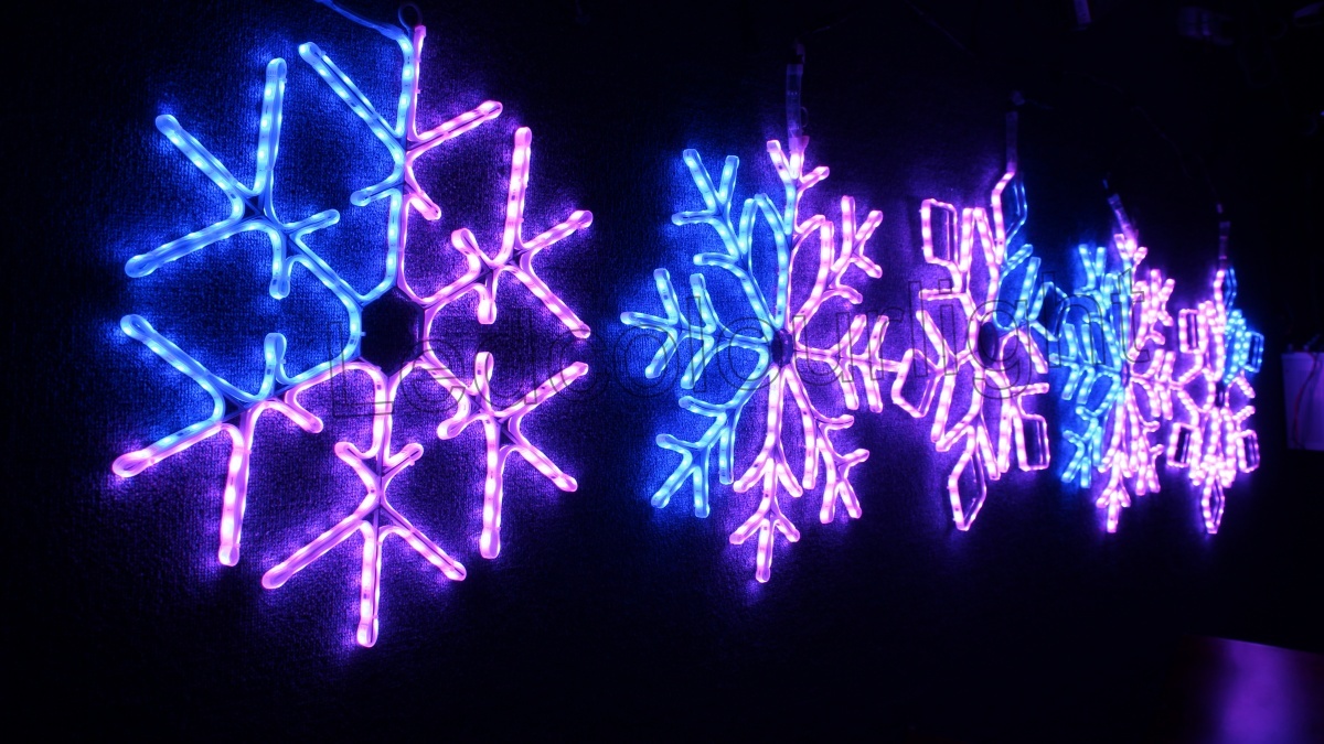 IP65 Waterproof DMX512 RGB LED Snowflake Light for Christmas Outdoor Decoration