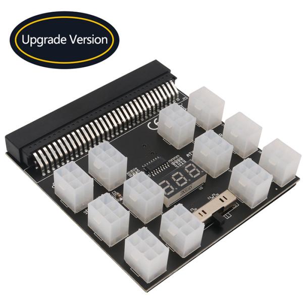Power Supply Breakout Board With 12 PCS ATX 6Pin  For Emerson 7001484 Power Supply For Bitcoin