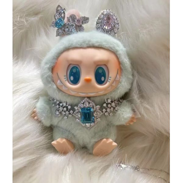 Sparkling Labubu Diamond Jewelry Lab Grown Diamond Ring Necklace Fine Jewelry