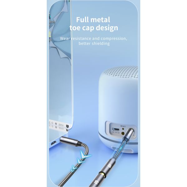 Essager 3.5mm Male to 3.5mm Female AUX Jack Headphone Audio Cables