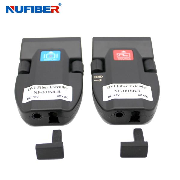 1920x1200 60Hz 1080P Single Core DVI To Fiber Extender Multi Mode 500 Meters