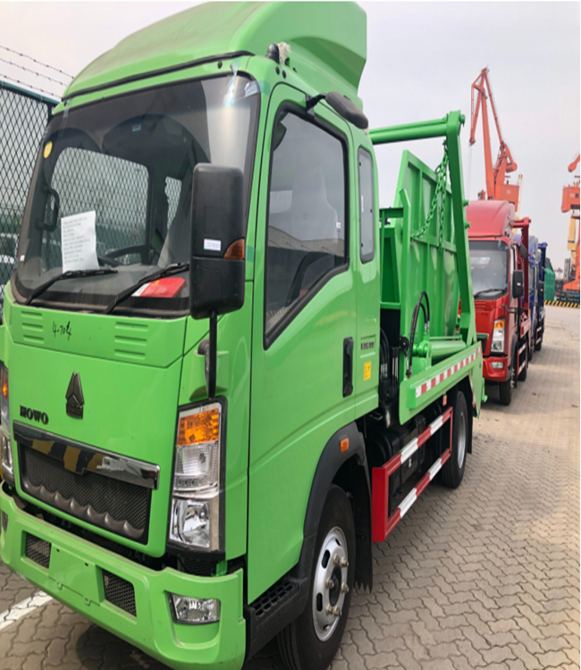 5CBM 10CBM 4x2 Маленькая качающаяся рука Мусорный грузовик Roll SINOTRUK HOWO для Африки