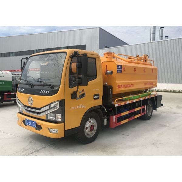 RHD 5m3 Vacuum Sewage Suction Truck With Jurop Vacuum Pump