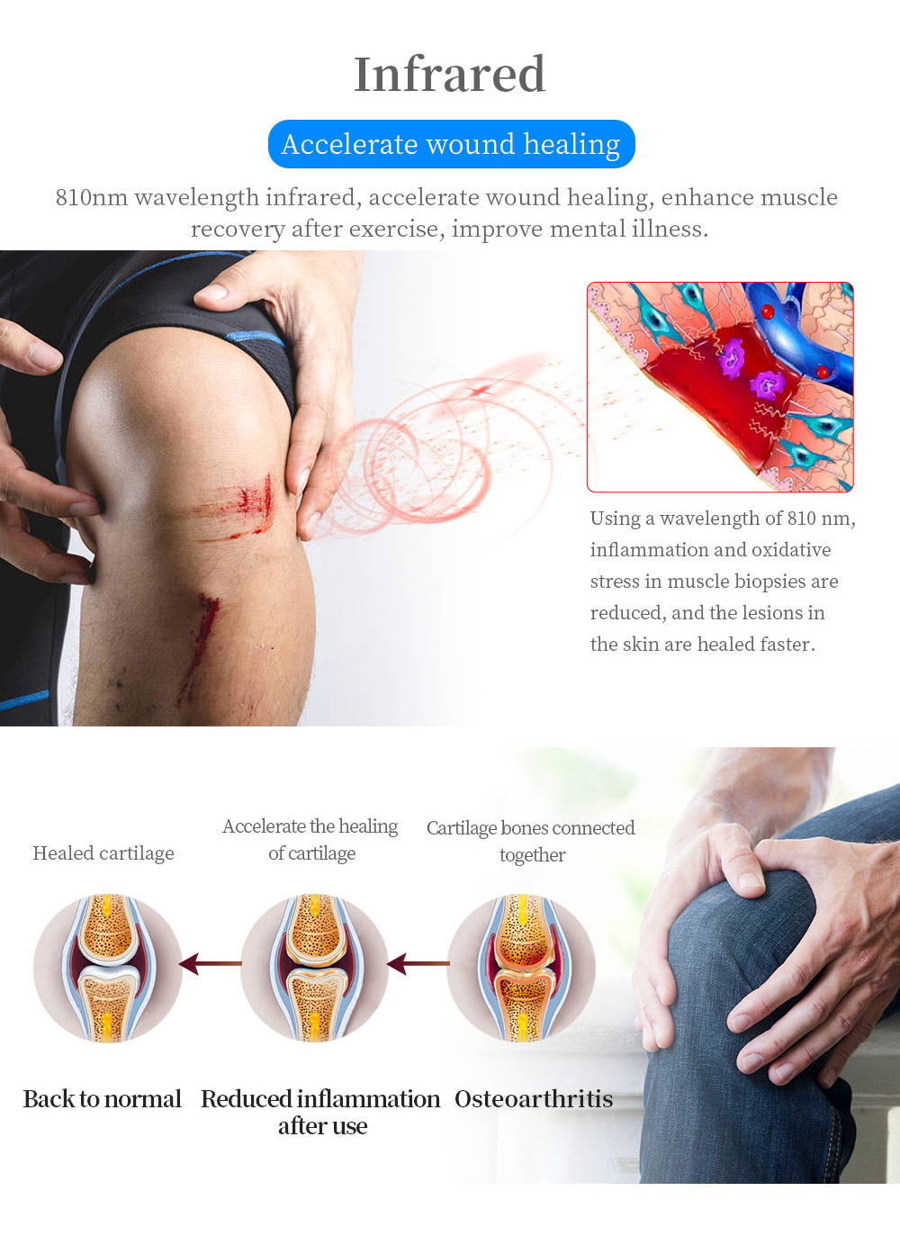 Терапия красного света машины терапией домашней пользы фотодинамическая прокладывает напряжение тока деятельности 12в