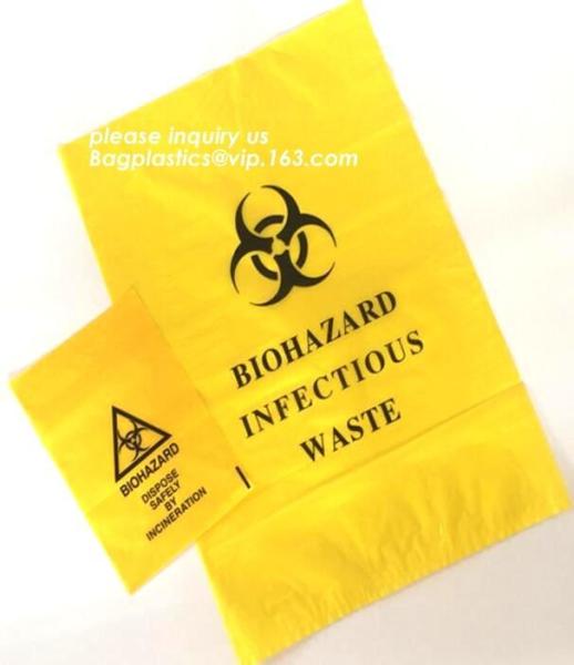 Safty biohazard bag for medical waste, biohazard specimen transport reclosable, Infectious Waste, bagplastics, bagease