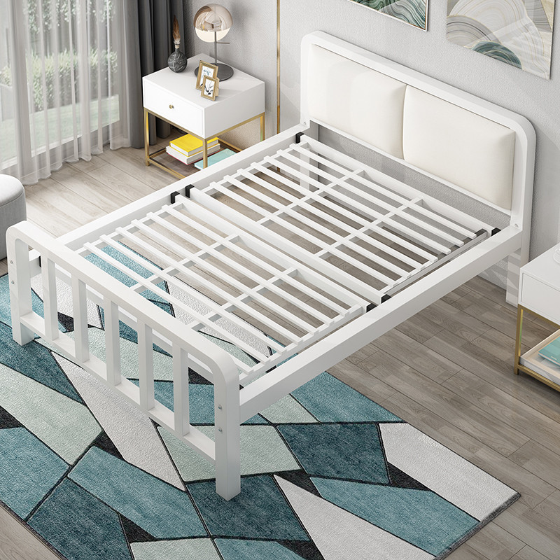 Simple Double Bed Designs for Master Room Bedroom Furniture Metal Bed Flat Sheets