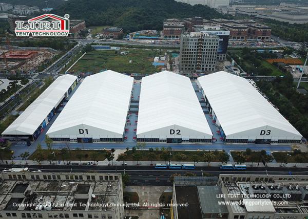 Huge Marquee Tent Structure System For Car Exhibition Show / White Party Tent