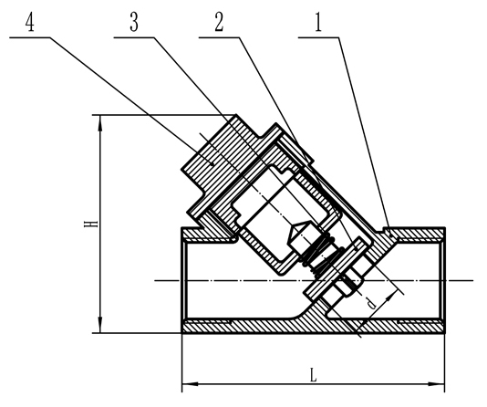 1 - задерживающий клапан Джис нержавеющей стали 304 ы 1/2», Астм, ВОГ стандарта 800 Анси