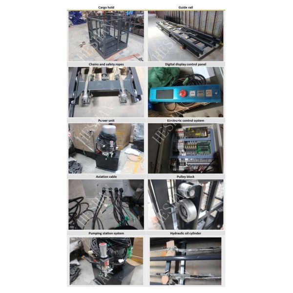 Сверхмощная платформа лифта подъема груза столба 4 стальная гидравлическая для склада