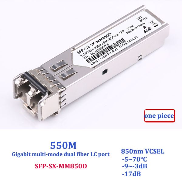850nm 1310nm 1.25G Gigabit Sfp Transceiver , Huawei H3C Compatible Sfp Modules