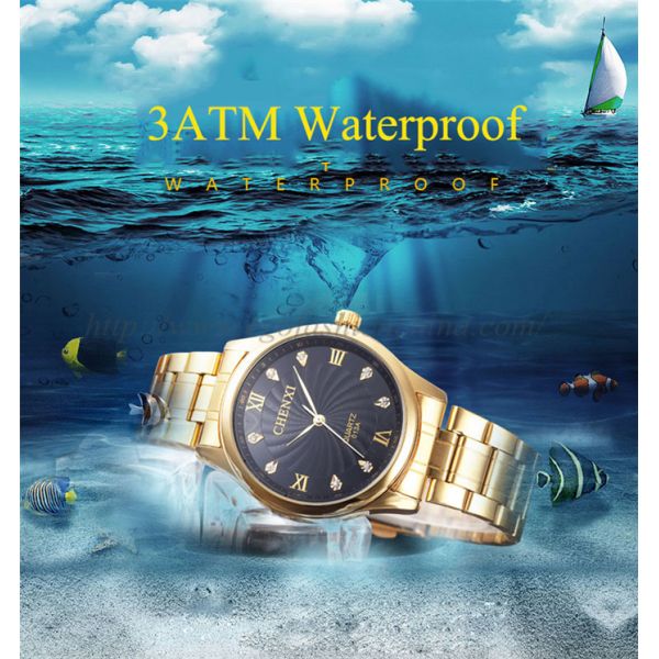 013 Full Gold Stainless Steel Watches Man Watch Quartz Watch Casual Dress Watch Roma Watch