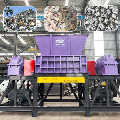 Machine à déchiqueter les déchets métalliques et plastiques