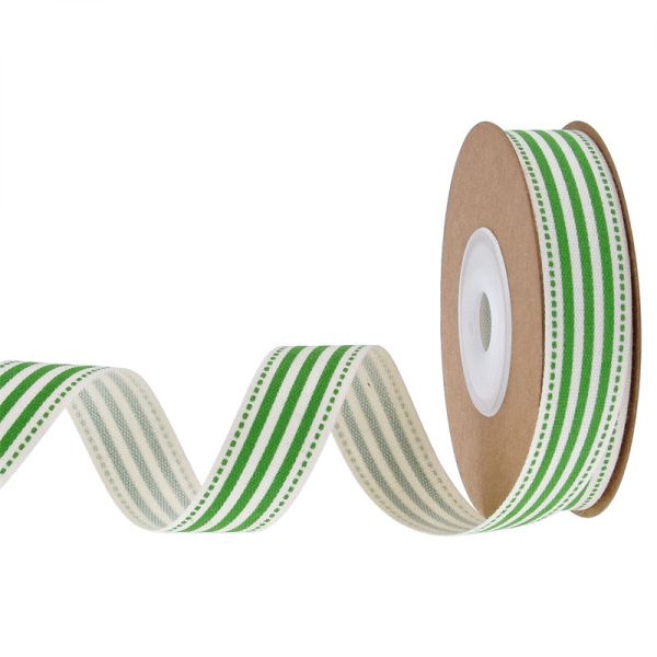 15 мм * 3y Рождественская подарочная лента Напечатанная белая хлопковая лента для подарков