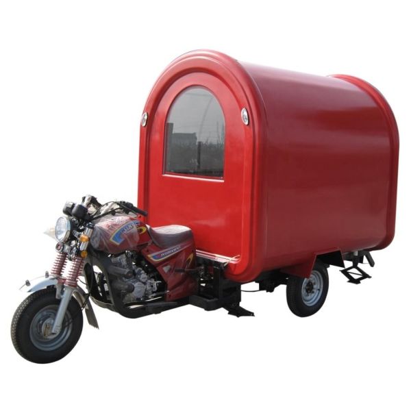 Motorcycle Food Cart Business 2300*1650*2300mm Size Electric Hot Dog Vending Trailer