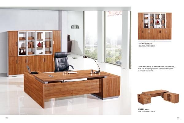 MDF Office Desk Wooden Furniture Melamine Office Furniture Executive Table Simple Design