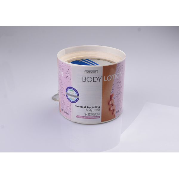 Print gloss adhesive vinyl cosmetic label stickers for Body Lotion packaging