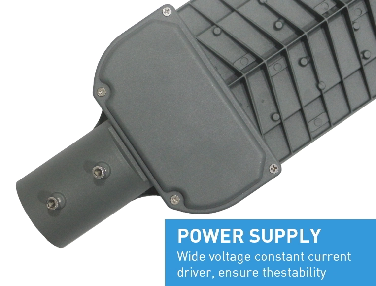 White LED Exterior Pole Lights Energy Saving Street Lights 120W RoHS Approved