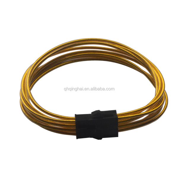 Single Sleeved 8 (4+4) Pin CPU Computer Usb Electric Wire Phone Charger Electric Extension Copper Steel Mobile Charger