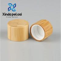 Capuz de garrafa de óleo essencial de madeira de bambu com tampão para embalagem de óleo essencial
