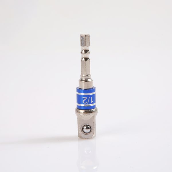 Impact Grade Socket Adapter Set with Aluminum Sleeve 1/4'' 65MM Chrome Vanadium Steel