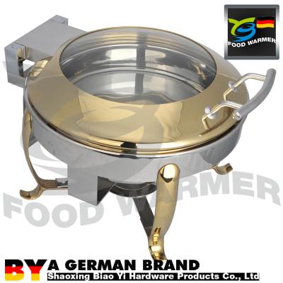 Restauração elegante do SUS 304 que aquece por atrito o punho fácil do diâmetro do prato 4L Volumn Φ345mm